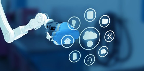 Composite image of internet of things  3d