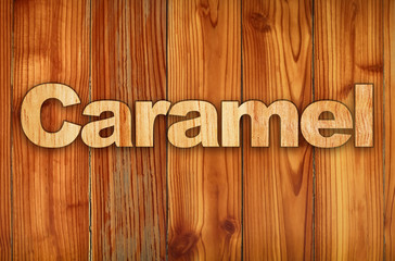 Beautiful wood background. Wooden words around about coffee shop or business. Coffee shop tags and banner equipments. A label for commercial use.