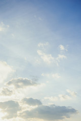 Sky background at the sunset