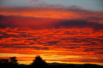 Sunset in New Zealand