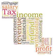 tax word cloud