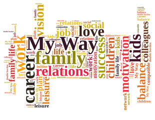 My way word cloud