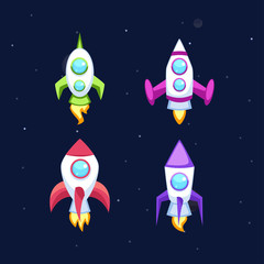Rocket vector icons