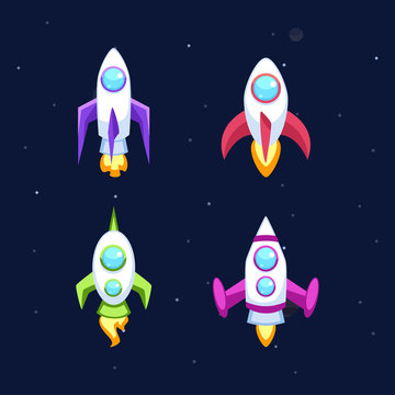 Rocket vector icons