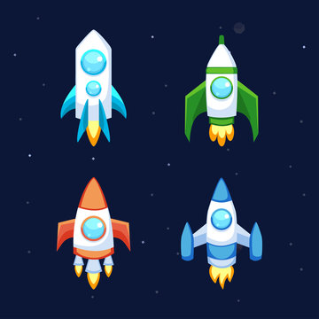 Rocket vector icons