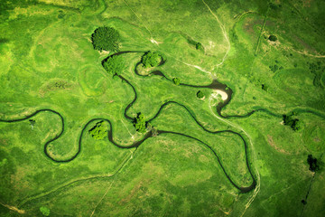 Weird stream seen from above