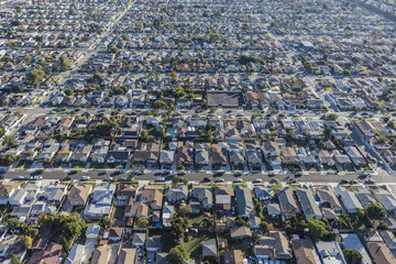 Aerial of Southern California Neighborhoods