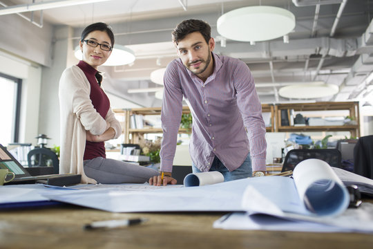 Portrait of architects in the office