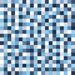 Square pixel art pattern. Seamless vector background