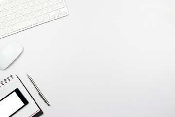 Office supplies at the desk