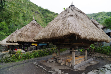 Fototapeta na wymiar traditional house in banaue, Philippines