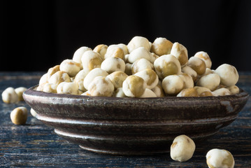 Wasabi Peas in a Bowl