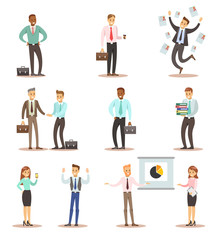 business man and woman character design 2