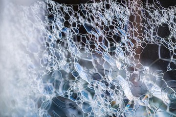 Foam in close up