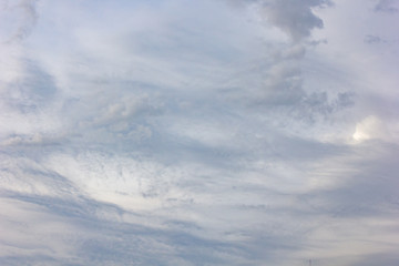 Naklejka na ściany i meble Blue sky with clouds background,beautiful weather.