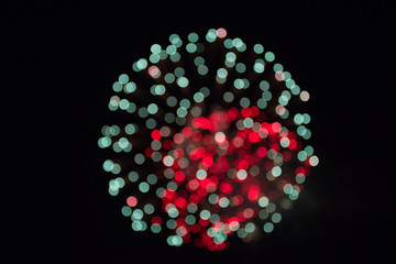 blurred fireworks abstract christmas background