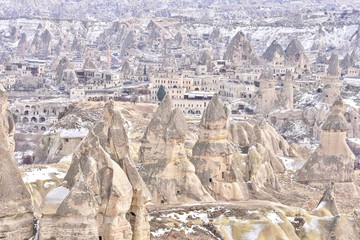 Spectacular Rock Formations at the Pigeon Valley in Cappadocia, Turkey