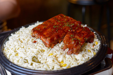 Korean pork ribs