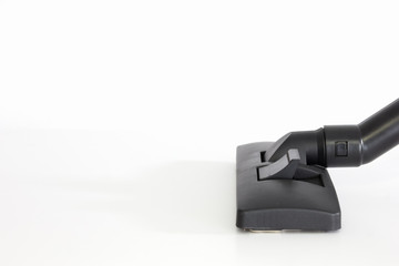 Black brush head , Vacuum cleaner on white background.