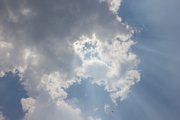 Blue sky with clouds background,beautiful weather.