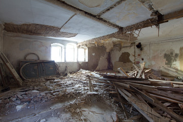 Abandoned old building - ballroom renovation