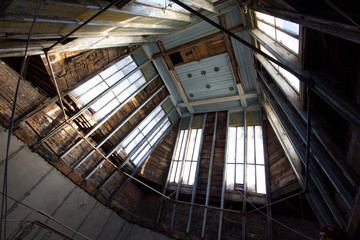 Abandoned old building - wooden dome