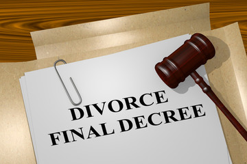 Divorce Final Decree - legal concept
