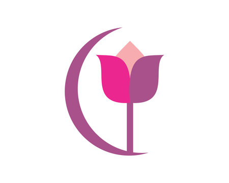 magenta flower icon