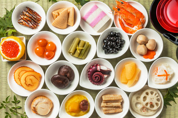 代表的な日本食セット　Japanese food set