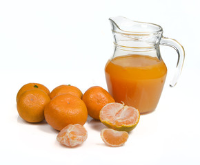 tangerines and juice