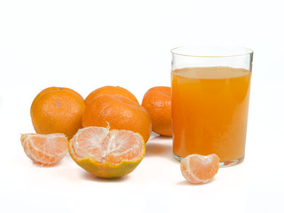 tangerines and juice