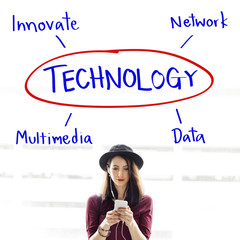 Technology Process Innovate Network Data Concept