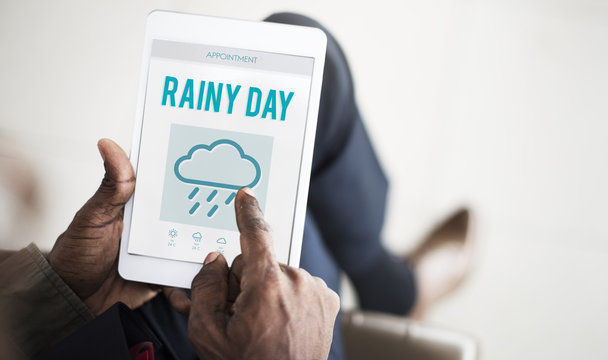 Rainy Day Forecast Weather Rainy Cloud Concept