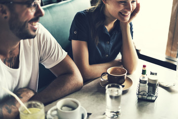 Group Of People Drinking Coffee Concept