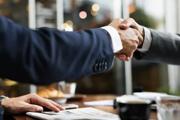 Foto op Plexiglas Business Handshake Success Deal Concept © Rawpixel.com