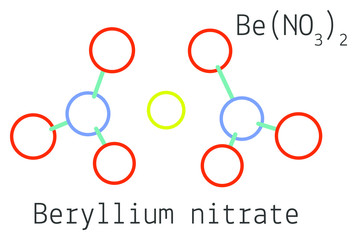 BeN2O6 Beryllium nitrate molecule