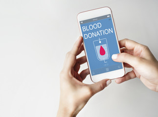 Blood Donation Aid Heart Care Concept