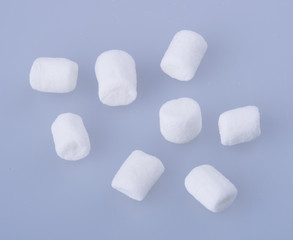 marshmallows or mini marshmallows on background.