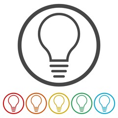 Light Bulb icon, Light Bulb icon vector 