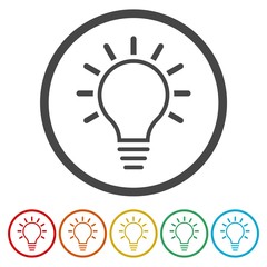 Light Bulb icon, Light Bulb icon vector 