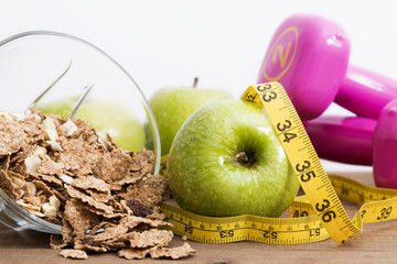 concept of diet and healthy eating