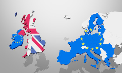 Obraz premium Great Britain leaves the European Union