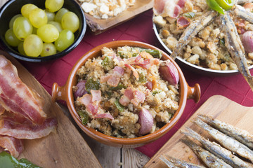 Migas traditional food on spain