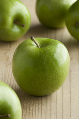 Fresh green apples