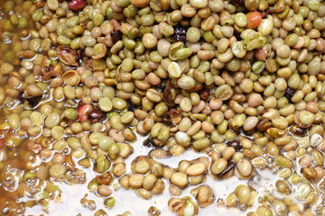 Close up of coffee beans for background
