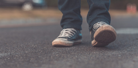 Feet Walking (Vintage Style)