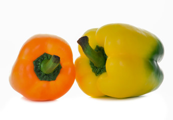 fresh sweet pepper isolated on white background