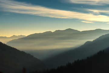 Morgenstimmung in den Bergen