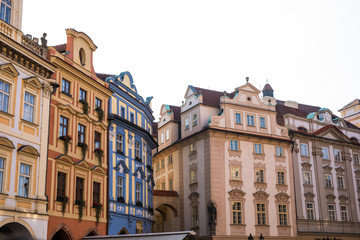 Fototapeta na wymiar 13 November 2016, Prague, Chezh Republic. View of Prague like a point of turistic destinations