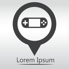 Gaming console vector icon. Controller icon